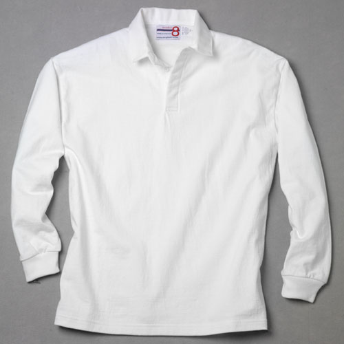 plain white rugby shirt