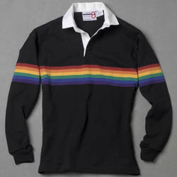 rainbow rugby shirt